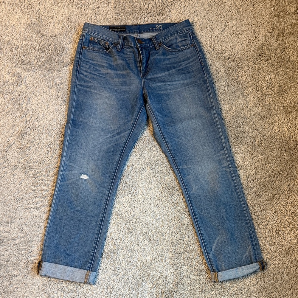 J. Crew Women's Ankle Jeans in Classic Blue